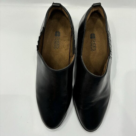 Shoes For Crews Eva 52118 Black Leather Almond Toe Slip Oil Resistant Shoes 11M - Picture 7 of 16